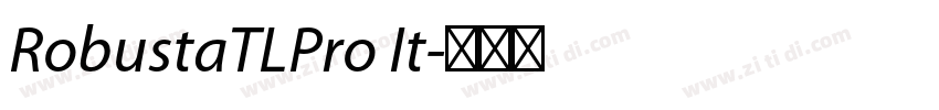 RobustaTLPro It字体转换